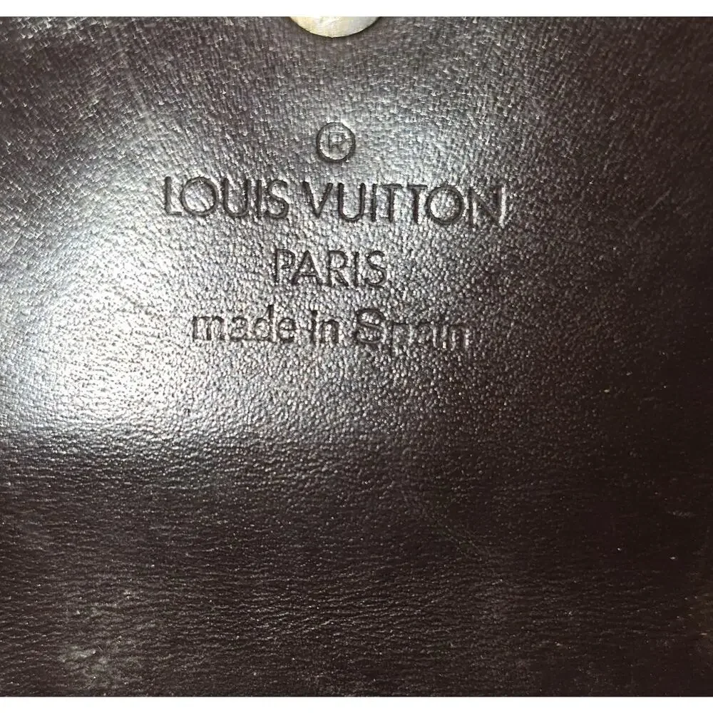 Louis Vuitton 6 Key Holder Brown Taiga Leather